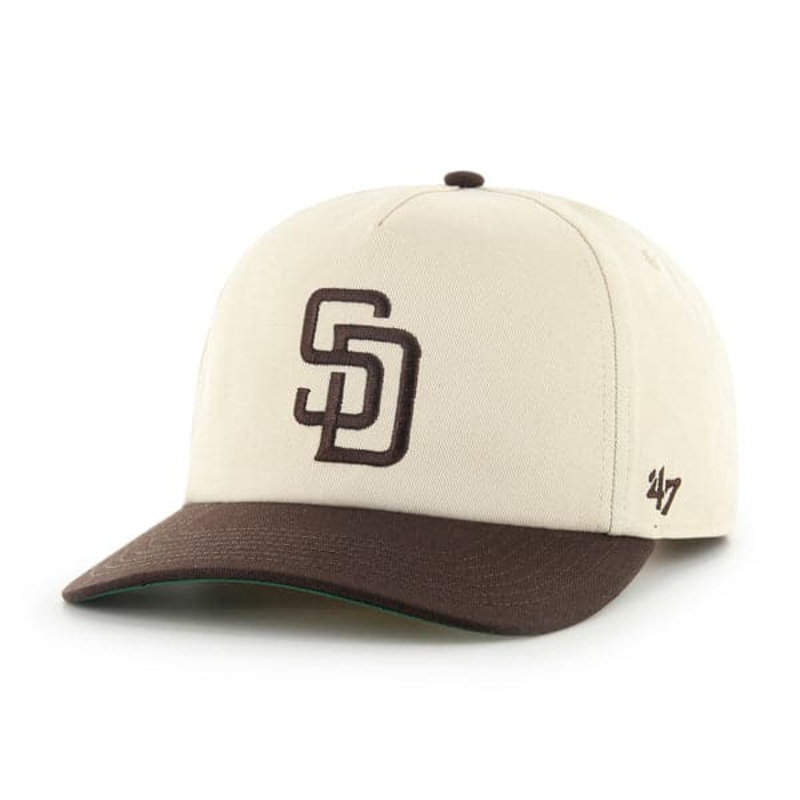 San Diego Padres ’47 MLB Team 2T Nantasket Pre-Curved Snapback Hat – Natural