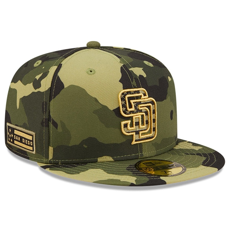 San Diego Padres New Era MLB 2022 Armed Forces 59FIFTY Fitted Hat – Camo