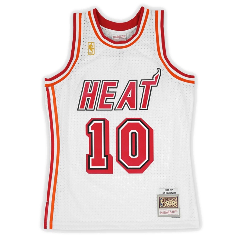 Tim Hardaway Miami Heat Mitchell & Ness NBA Swingman Jersey 96-97 – White