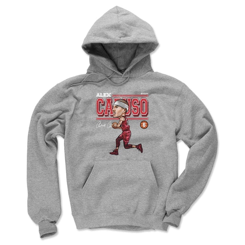 Alex Caruso Chicago Bulls 500 Level NBA Cartoon Hoodie Jumper – Grey