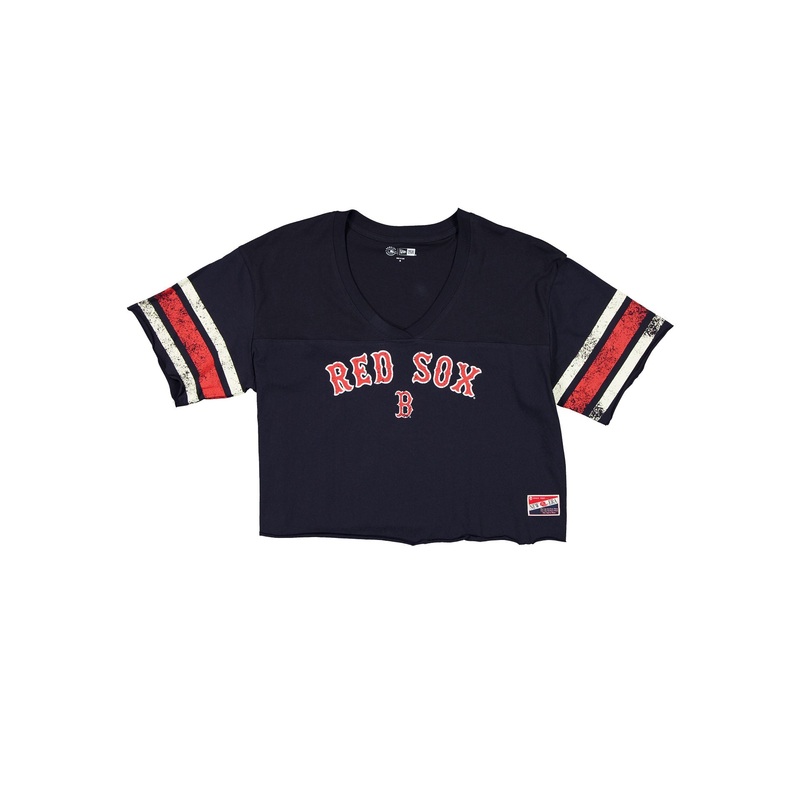 Boston Red Sox Throwback Cropped Women’s T-Shirt
