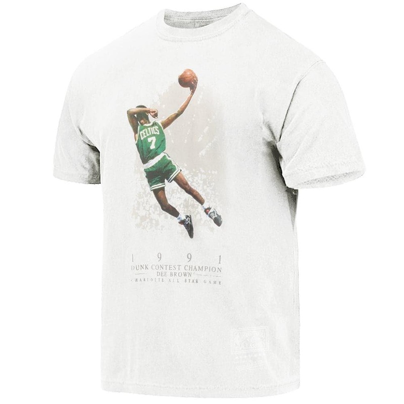 Dee Brown Boston Celtics Mitchell & Ness NBA Dunk Contest Vintage T-Shirt – Vintage White