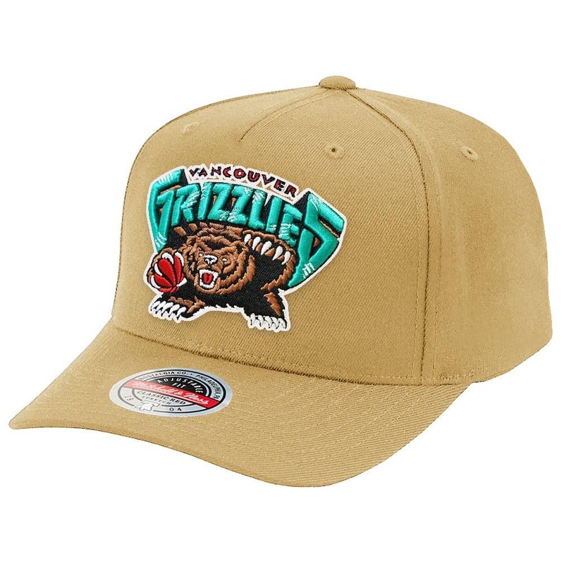 Memphis Grizzlies Mitchell & Ness NBA HWC Classic Red Snapback Hat – Camel