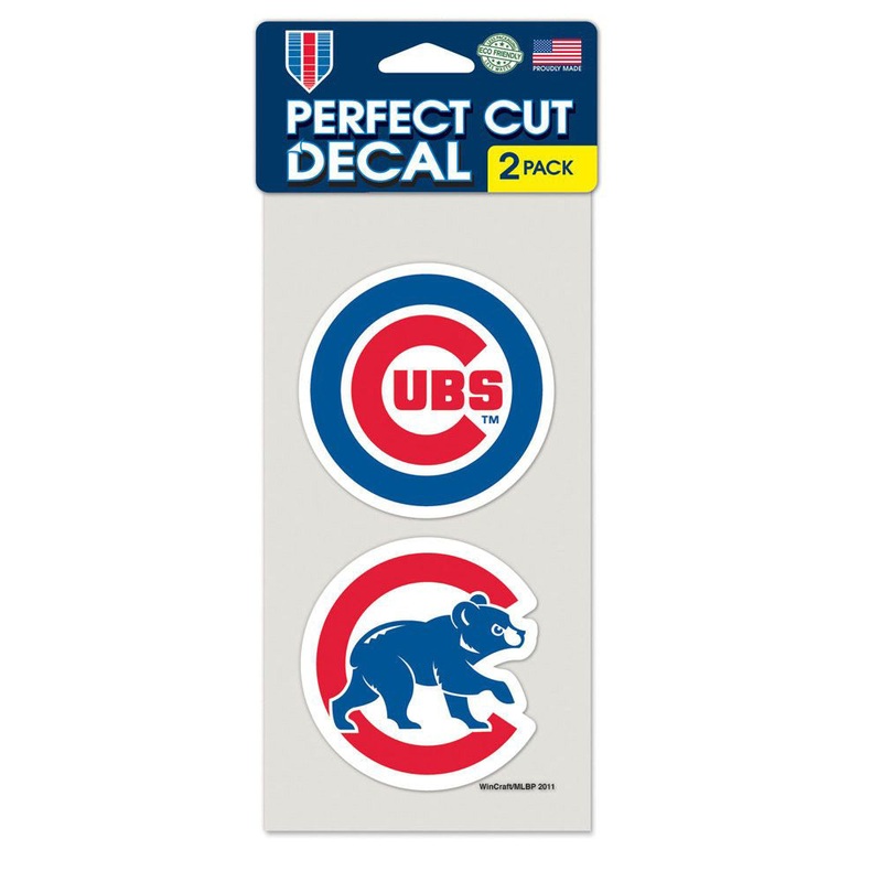 MLB Chicago Cubs WinCraft 4″ x 8″ Slogan Decal Pack