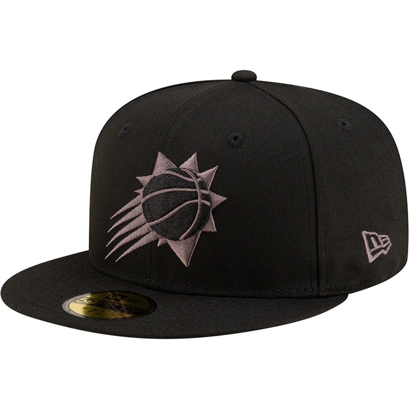 NBA Phoenix Suns New Era Black/Graphite Shooting Ball 59FIFTY Hat – Black