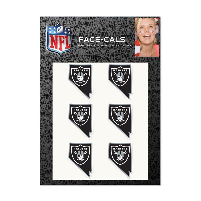 NFL Las Vegas Raiders WinCraft 6-Pack State Logo Face-Cals