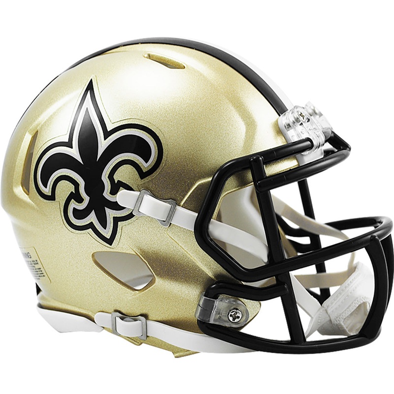 NFL New Orleans Saints Riddell Speed Mini Helmet
