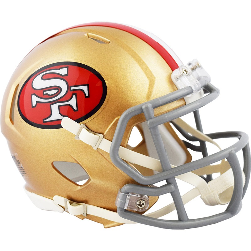 NFL San Francisco 49ers Riddell ’64-’95 Throwback Mini Speed Helmet