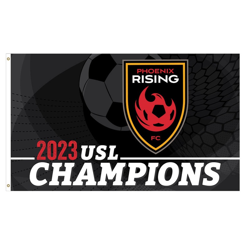 Phoenix Rising WinCraft 2023 USL Champions 3’x5′ Deluxe Flag
