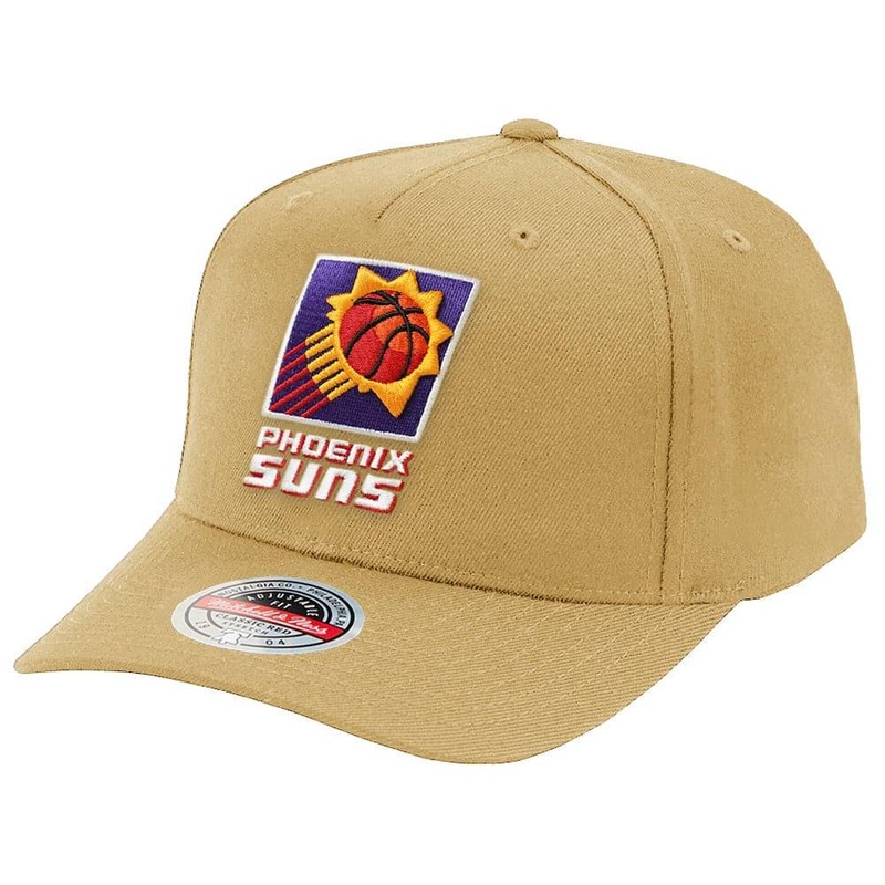 Phoenix Suns Mitchell & Ness NBA HWC Classic Red Snapback Hat – Camel