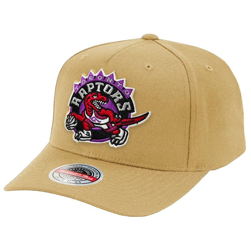 Toronto Raptors Mitchell & Ness NBA HWC Classic Red Snapback Hat – Camel