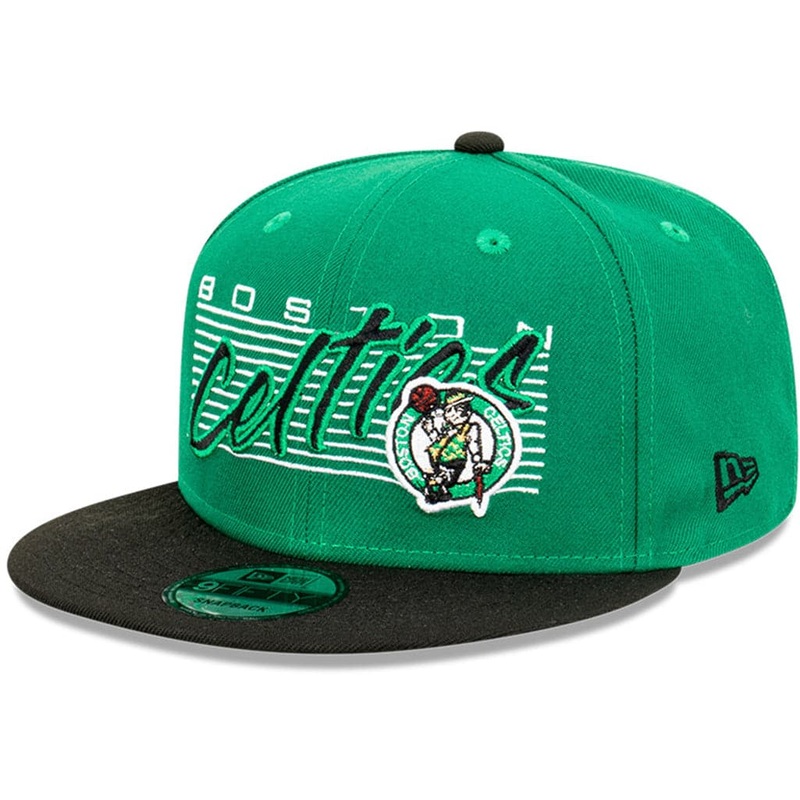 Boston Celtics New Era NBA Retro Script 9FIFTY Snapback Hat – Green