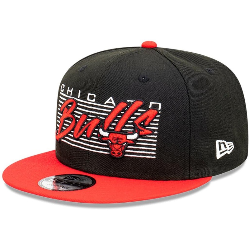 Chicago Bulls New Era NBA Retro Script 9FIFTY Snapback Hat – Black
