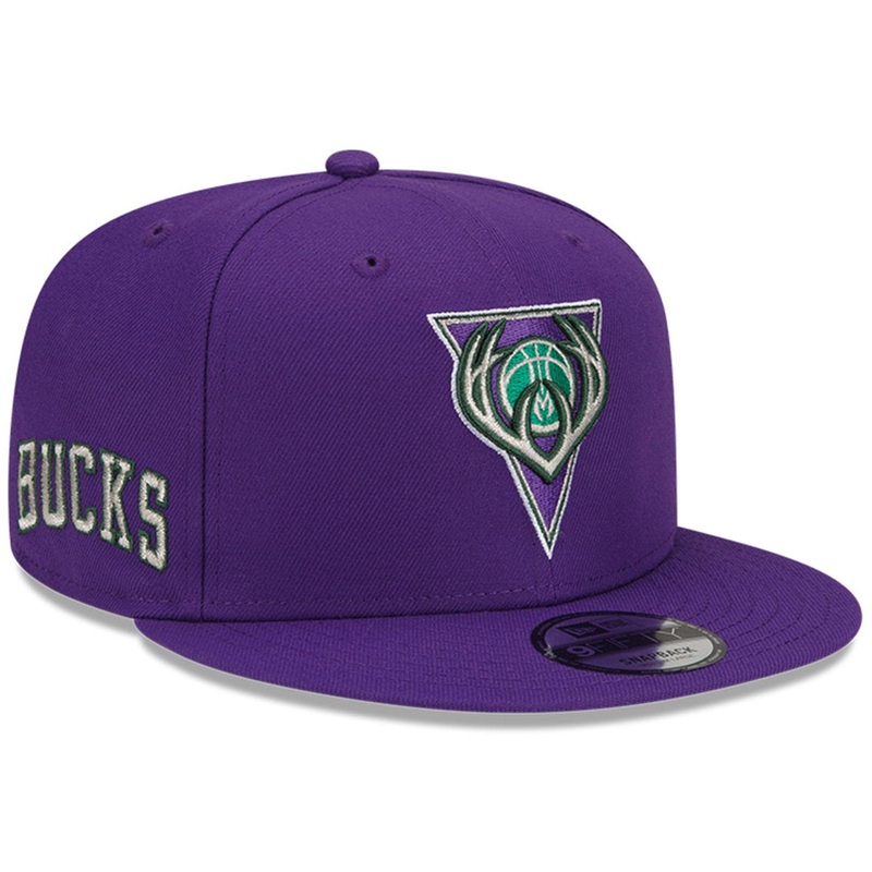 Milwaukee Bucks New Era NBA 21-22 City Edition ALT 9FIFTY Snapback Hat – Purple