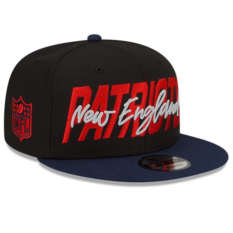 New England Patriots New Era NFL 2022 Draft On-Stage 9FIFTY Snapback Hat – Black