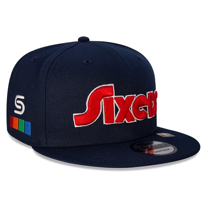 Philadelphia 76ers New Era NBA 21-22 City Edition 9FIFTY Snapback Hat – Navy
