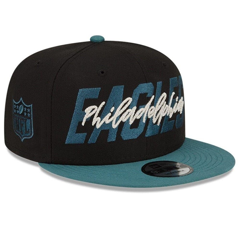 Philadelphia Eagles New Era NFL 2022 Draft On-Stage 9FIFTY Snapback Hat – Black