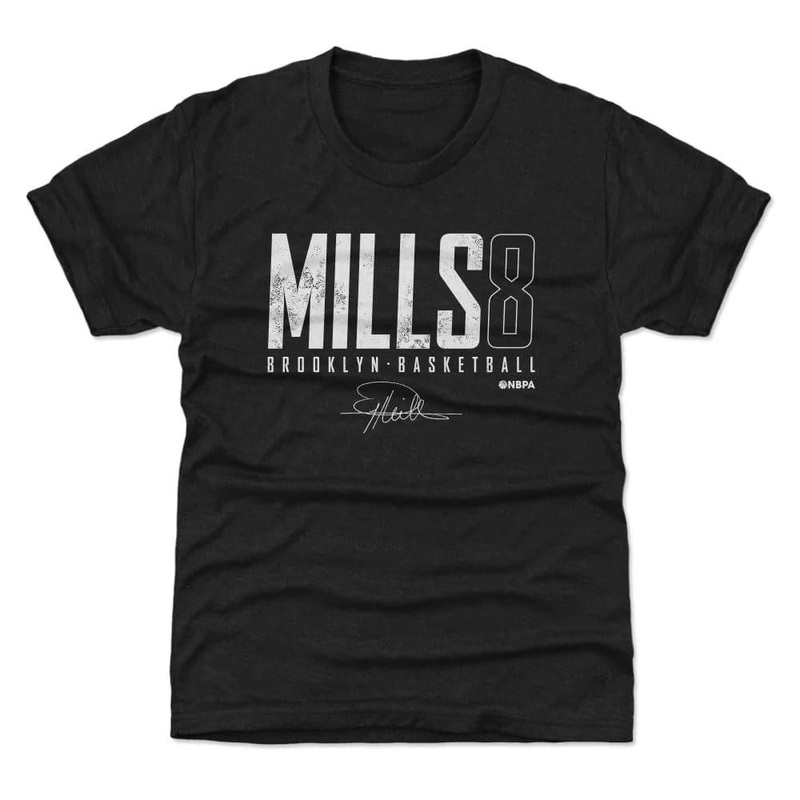 Youths Patty Mills Brooklyn Nets 500 Level NBA Elite Tri-Blend T-Shirt – Black