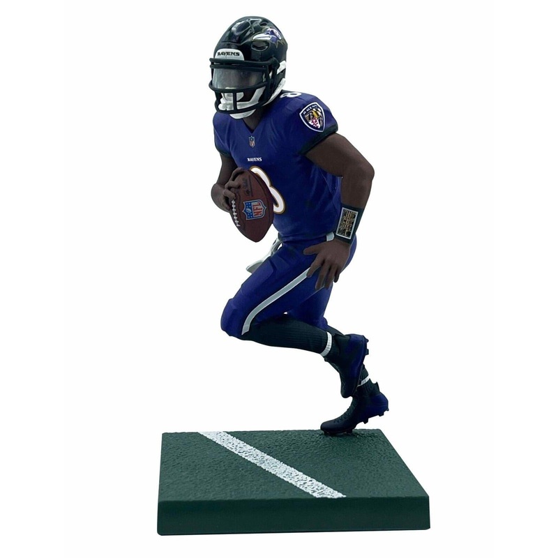 Lamar Jackson Baltimore Ravens Imports Dragon NFL 6″ Figure – Purple