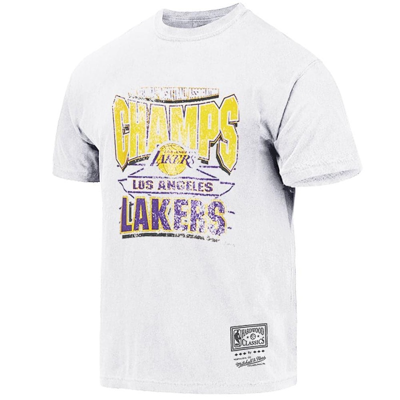 Los Angeles Lakers Mitchell & Ness NBA 1980 Champs Vintage T-Shirt – Vintage White