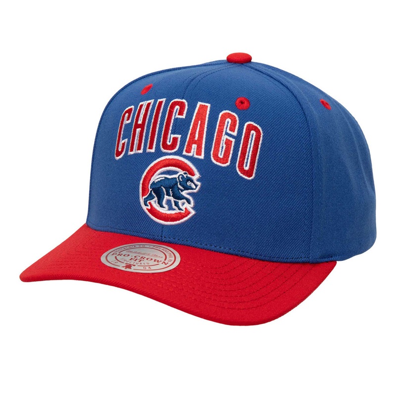 MLB Chicago Cubs Mitchell & Ness Cooperstown All In 2.0 Pro Snapback Hat – Blue