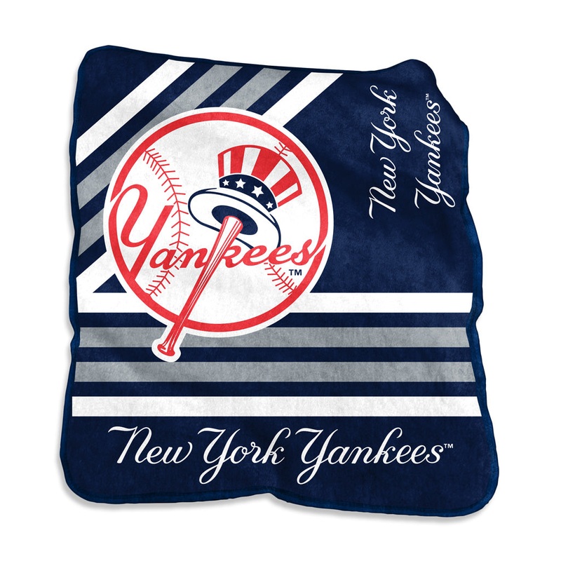 MLB New York Yankees Logo Brands 50×60 Raschel Blanket