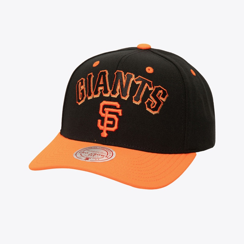 MLB San Francisco Giants Mitchell & Ness Cooperstown All In 2.0 Pro Snapback Hat – Black