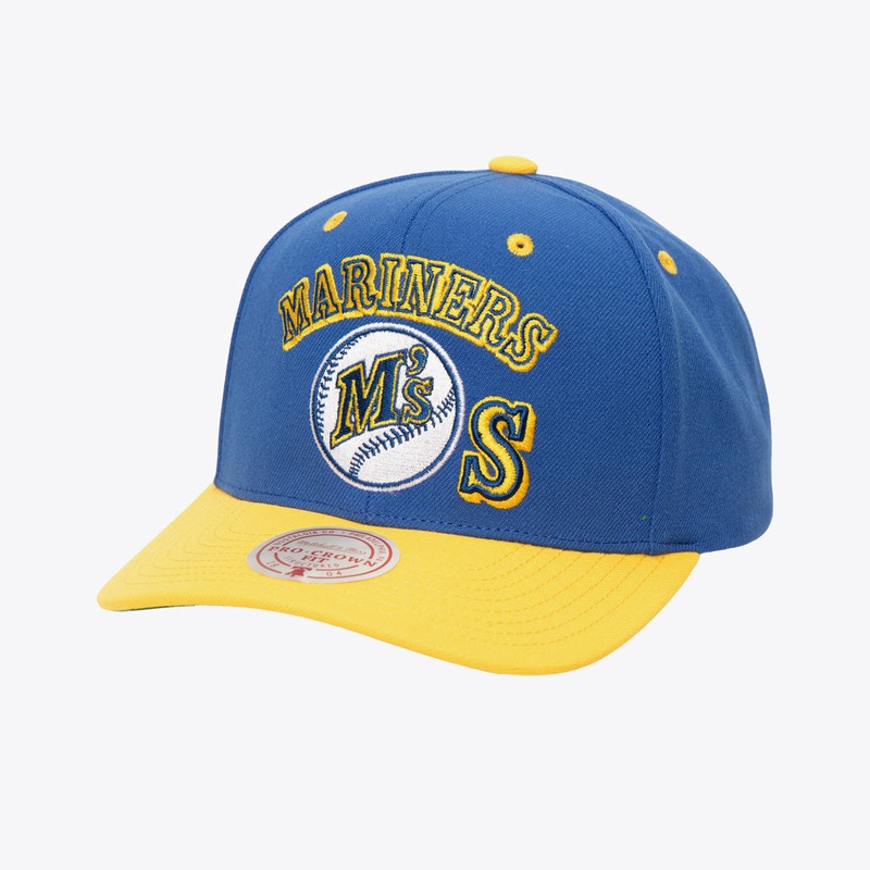 MLB Seattle MarIn 2.0ers Mitchell & Ness Cooperstown All In 2.0 Pro Snapback Hat – Blue