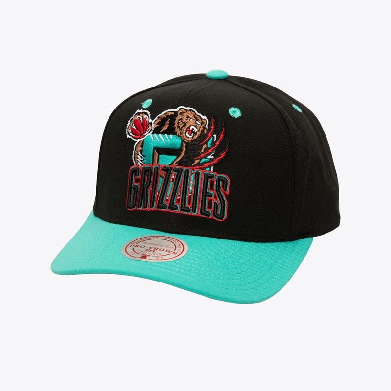 NBA Memphis Grizzlies Mitchell & Ness Cooperstown All In 2.0 Pro Snapback Hat – Black