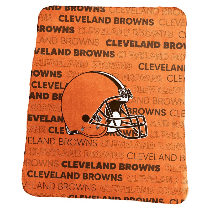 NFL Cleveland Browns Logo Brands 50×60 Classic Fleece Blanket