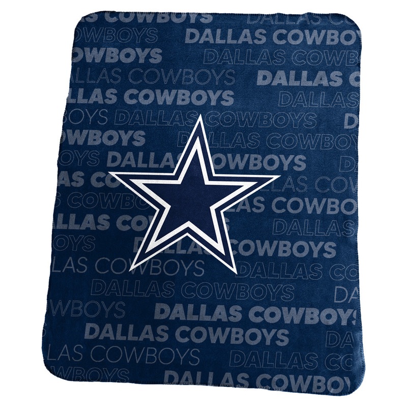NFL Dallas Cowboys Logo Brands 50×60 Classic Fleece Blanket