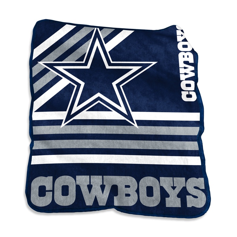 NFL Dallas Cowboys Logo Brands 50×60 Raschel Blanket