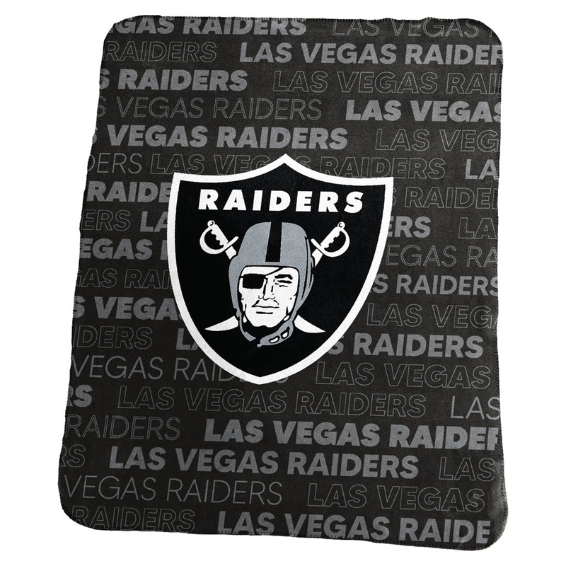 NFL Las Vegas Raiders Logo Brands 50×60 Classic Fleece Blanket