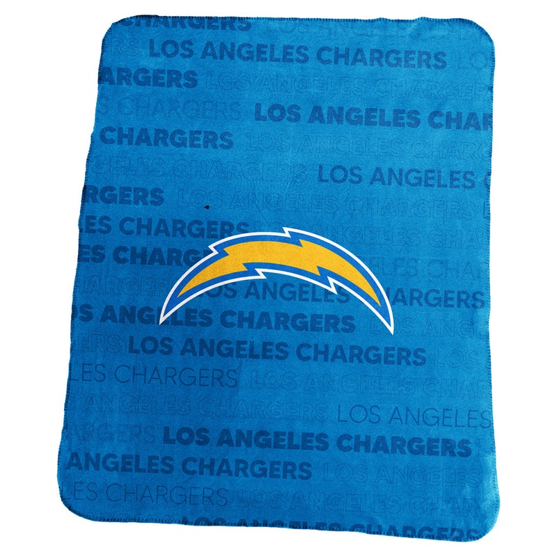 NFL Los Angeles Chargers Logo Brands 50×60 Classic Fleece Blanket