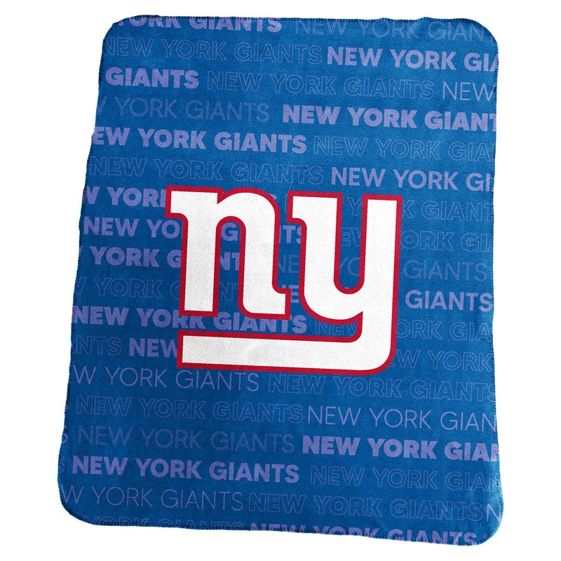 NFL New York Giants Logo Brands 50×60 Classic Fleece Blanket