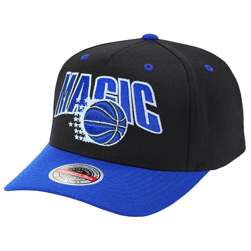 Orlando Magic Mitchell & Ness NBA Flashback Classic Red Snapback Hat – Black