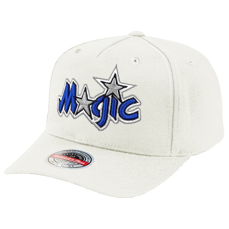 Orlando Magic Mitchell & Ness NBA HWC Logo Classic Red Snapback Hat – Vintage White