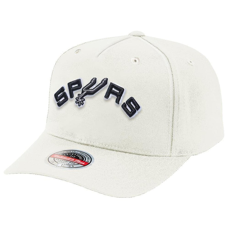 San Antonio Spurs Mitchell & Ness NBA HWC Logo Classic Red Snapback Hat – Vintage White