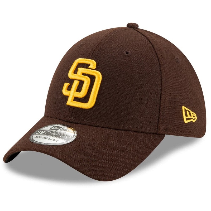San Diego Padres New Era MLB Team 39THIRTY Stretch Fit Hat – Brown