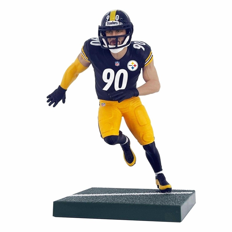 TJ Watt Pittsburgh Steelers Imports Dragon NFL 6″ Figure – Black
