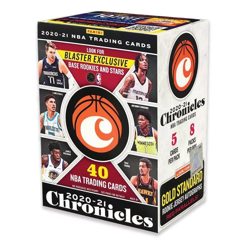 2020-21 NBA Panini Chronicles Basketball Trading Card Blaster Box – 8 Packs