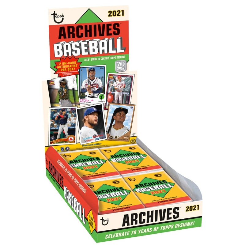 2021 Topps MLB Archives Baseball Trading Cards Hobby Box – 24 Packs
