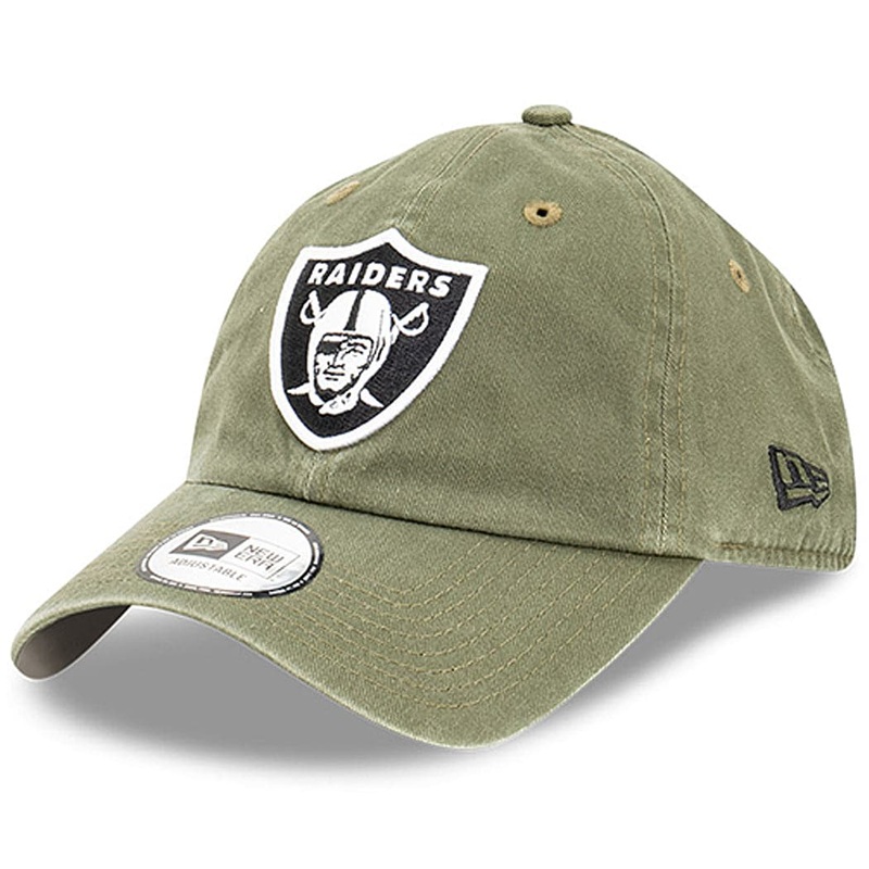 Las Vegas Raiders New Era NFL Team Washed Casual Classic Hat – Olive