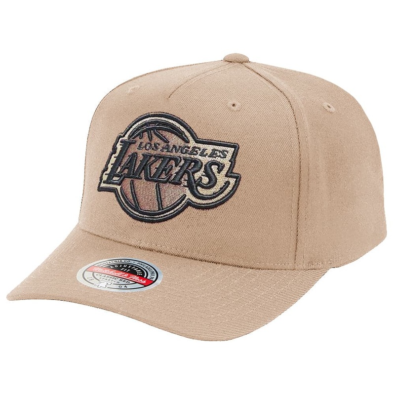Los Angeles Lakers Mitchell & Ness NBA Diamond One Curve Snapback Hat – Clay