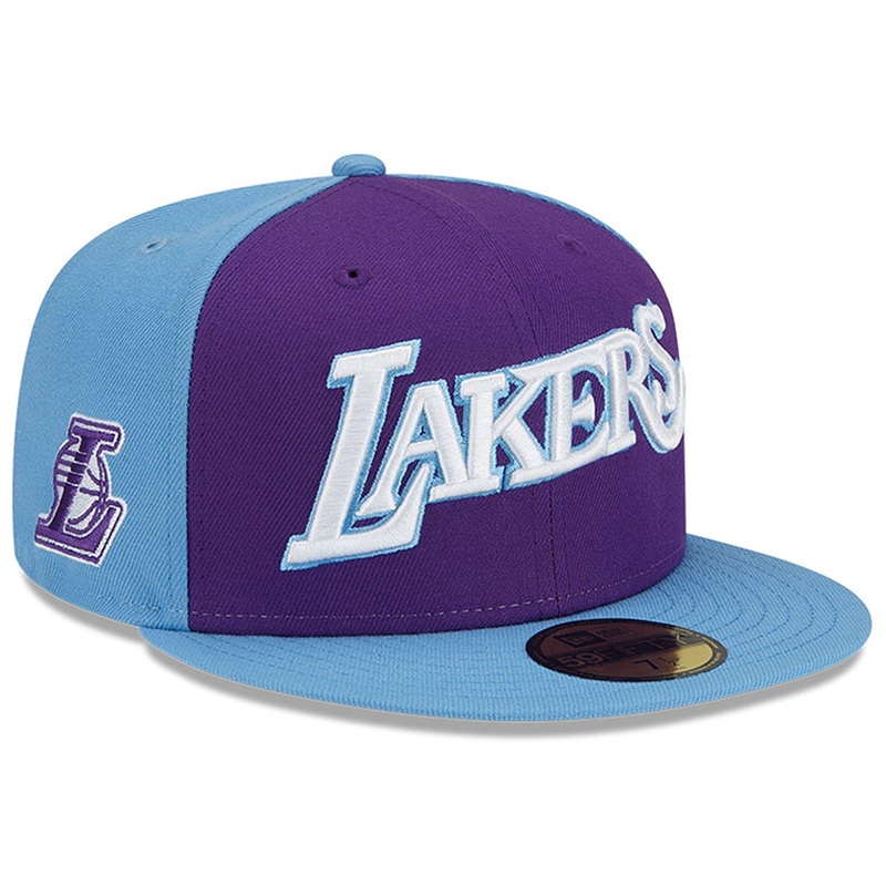 Los Angeles Lakers New Era NBA 21-22 City Edition 59FIFTY Fitted Hat – Purple