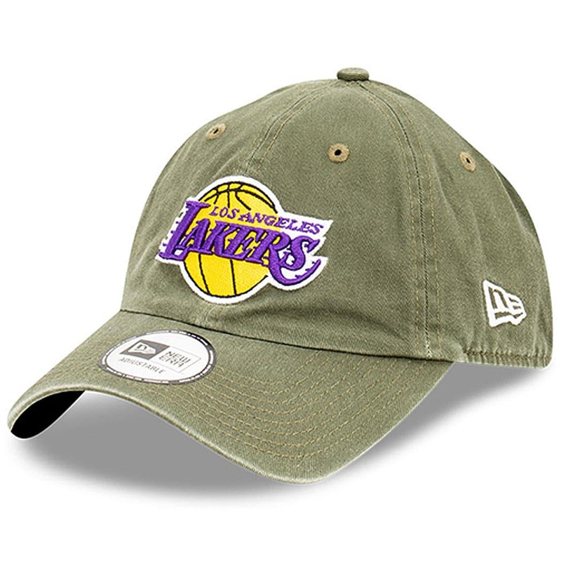 Los Angeles Lakers New Era NBA Team Washed Casual Classic Hat – Olive