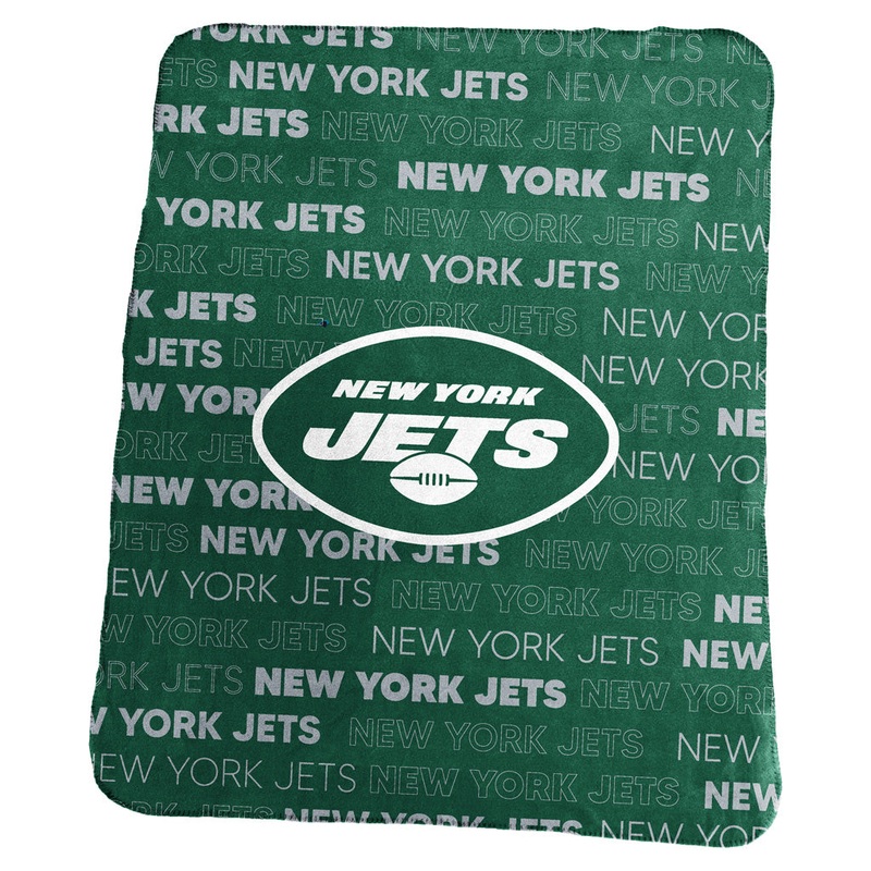 NFL New York Jets Logo Brands 50×60 Classic Fleece Blanket
