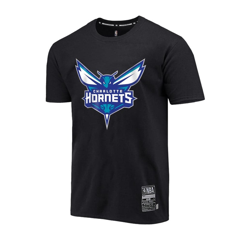 Youths Charlotte Hornets NBA Essentials Team Logo T-Shirt – Black
