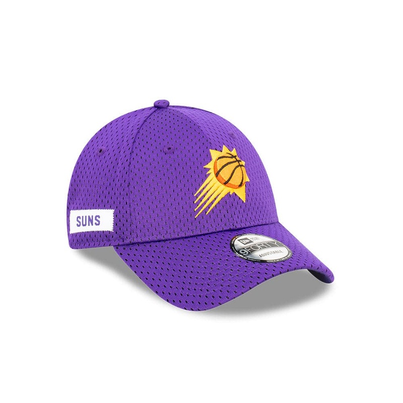 Youths Phoenix Suns New Era NBA Name Sidepatch Mesh 9FORTY Snapback Hat – Purple