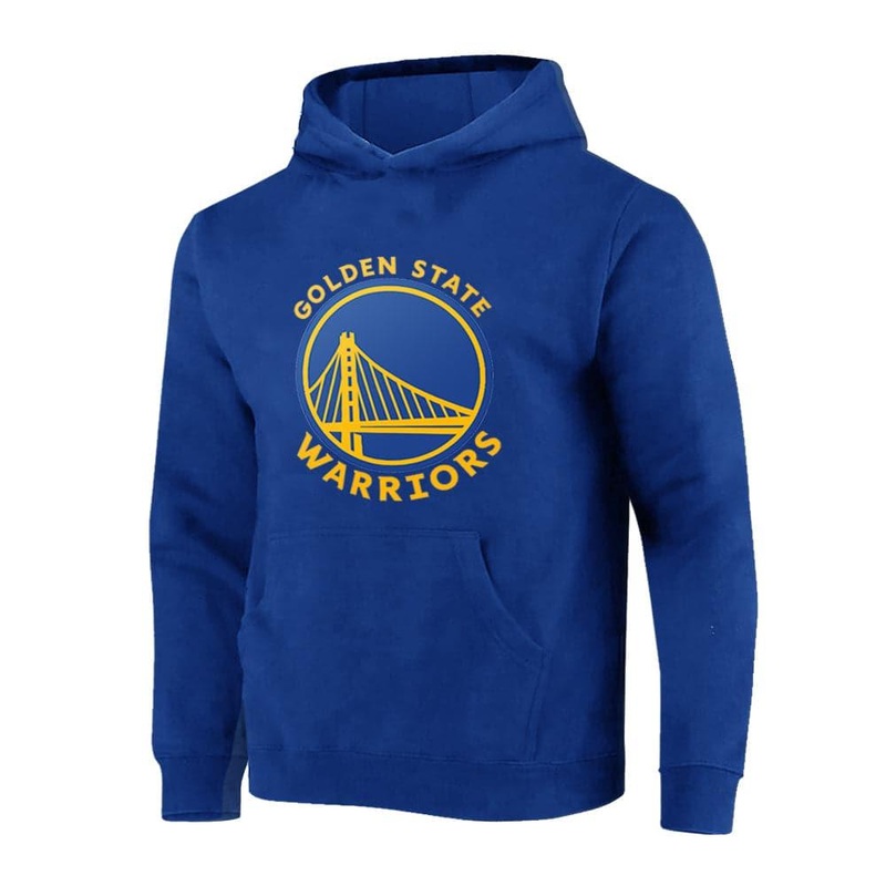 Youths Steph Curry Golden State Warriors NBA Essentials Top Of The Key Hoodie Jumper – Blue